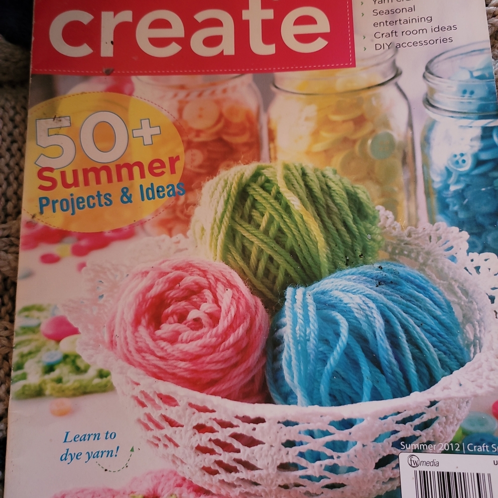 Create Magazine - Colorful Yarn Balls Cover